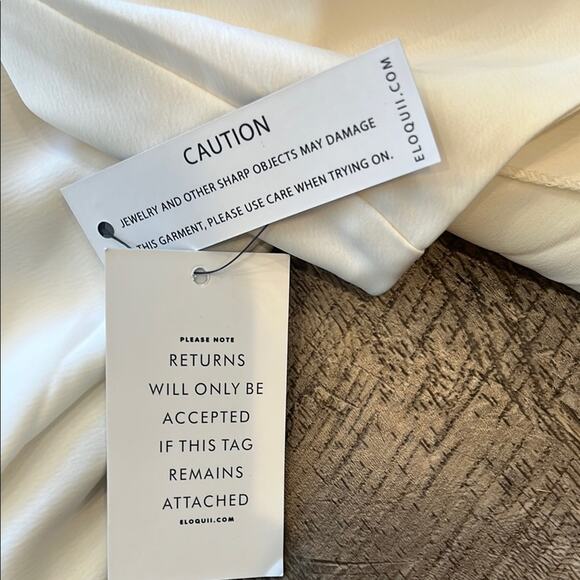 NWT Eloquii Cream Slip Maxi Dress Size 22 - Picture 10 of 10